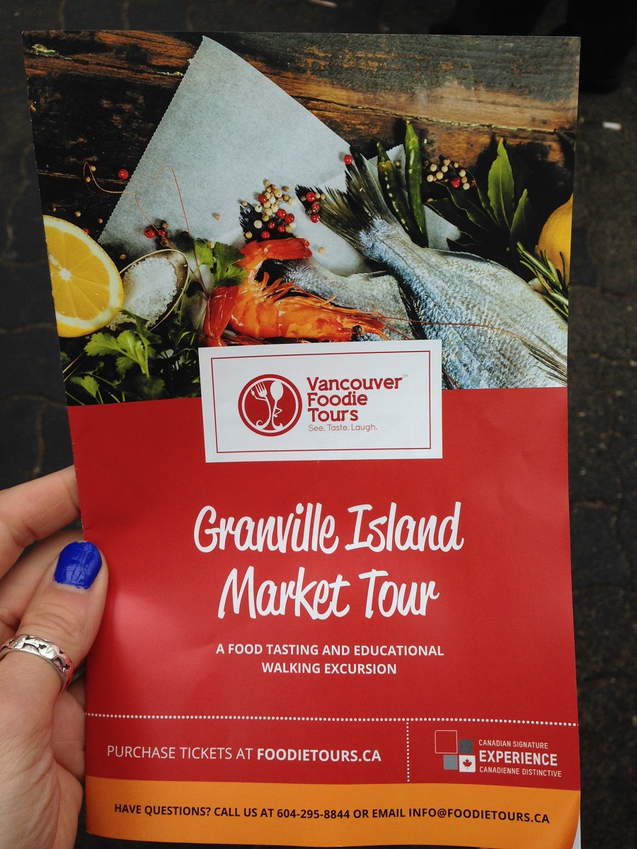 Granville Island Market Food Tour brochure