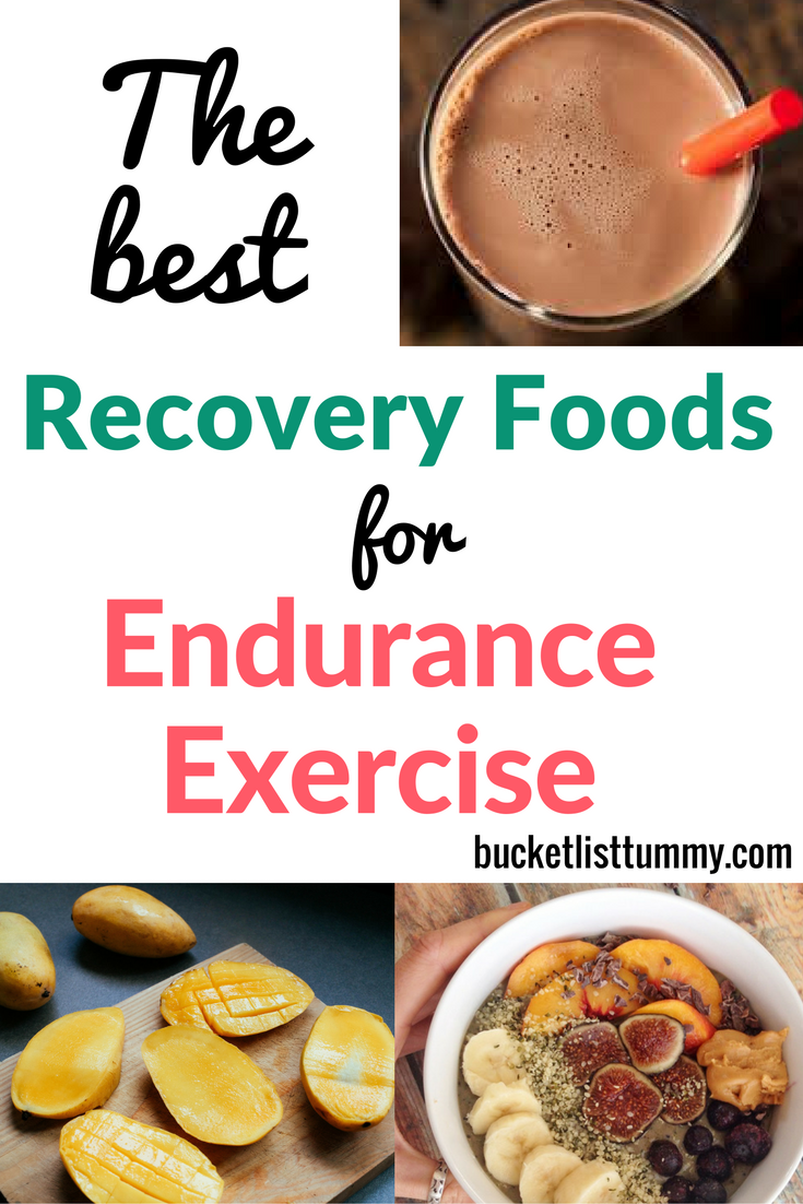 Running, Best recovery foods for endurance exercise