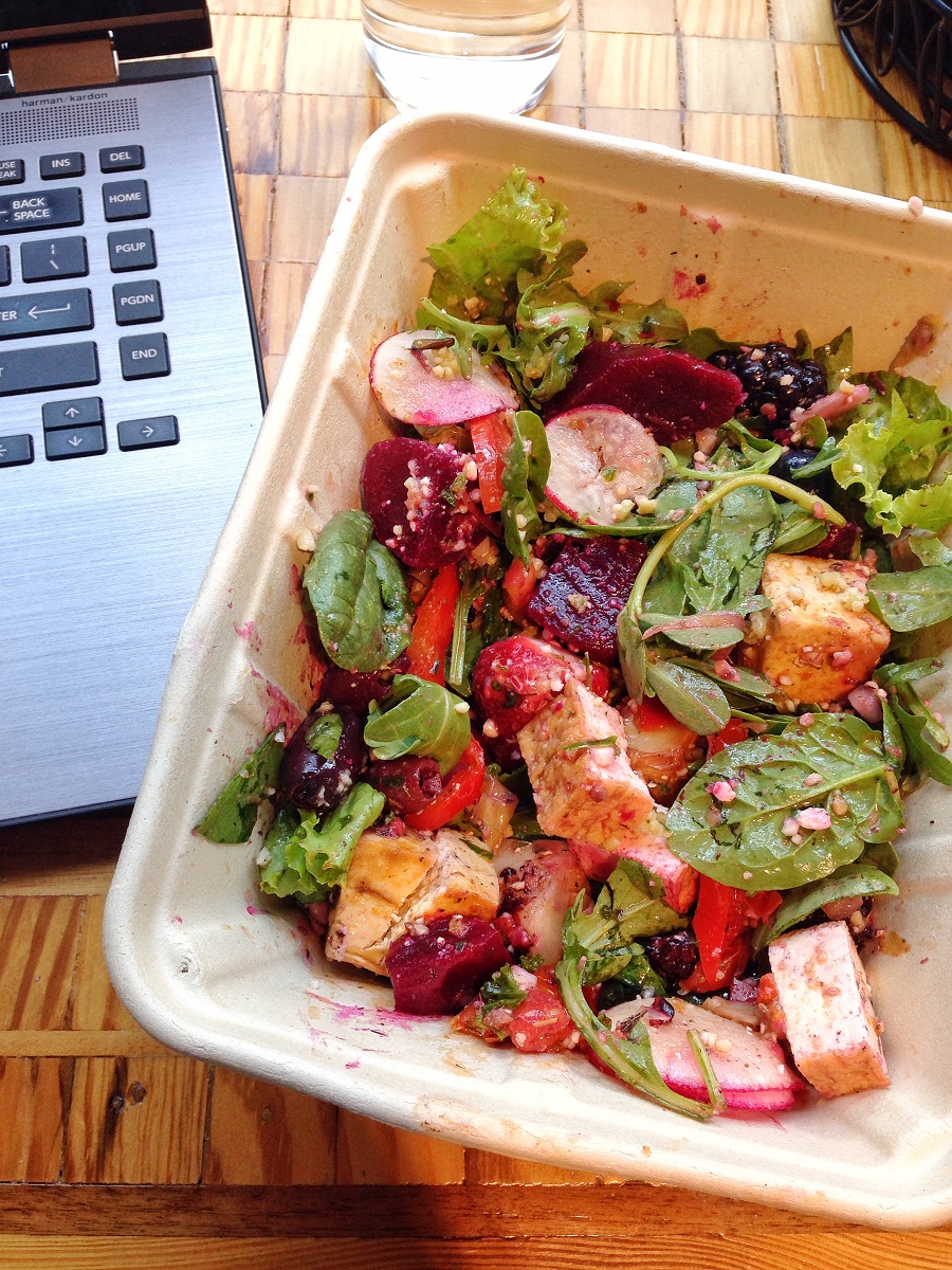 lunch in whole foods container