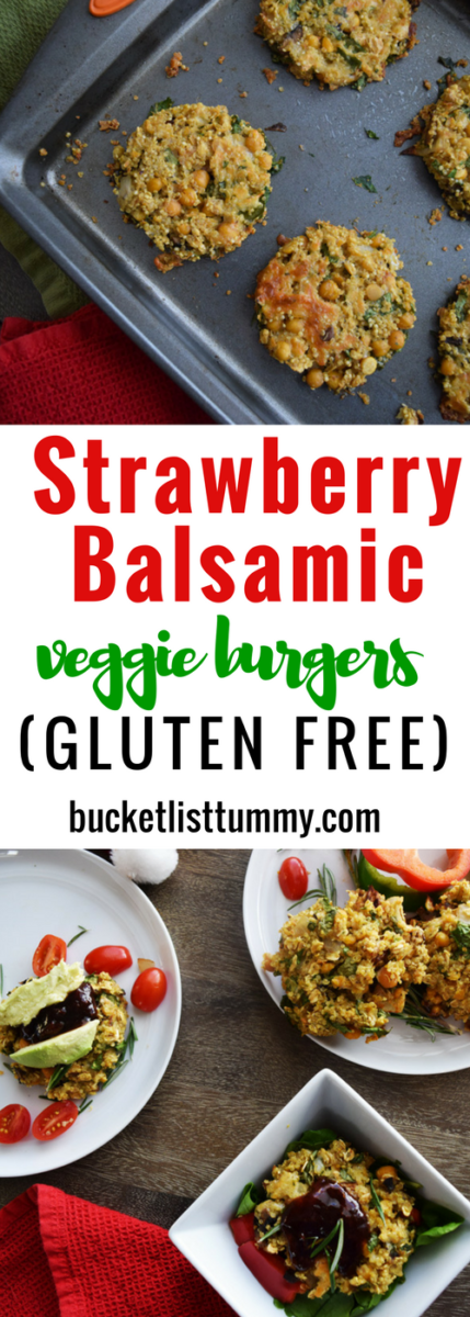 Strawberry Balsamic Veggie Slider, Veggie Burger