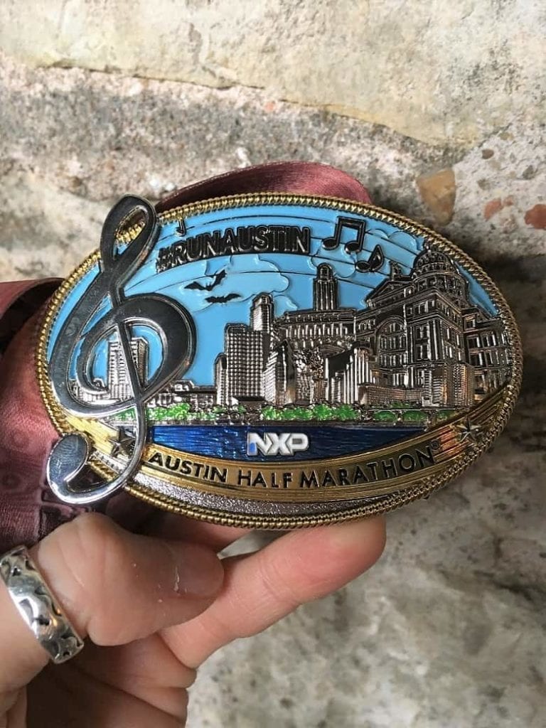2017 Austin Half Marathon Race Medal