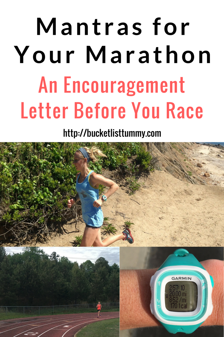 Letter to myself ,Marathon training