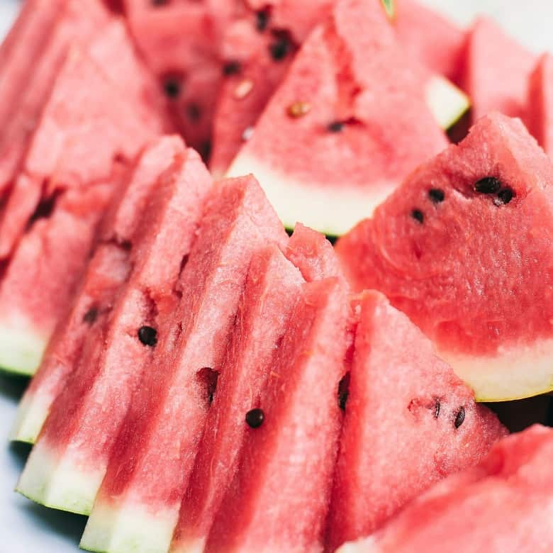 Watermelon Slices with Seeds