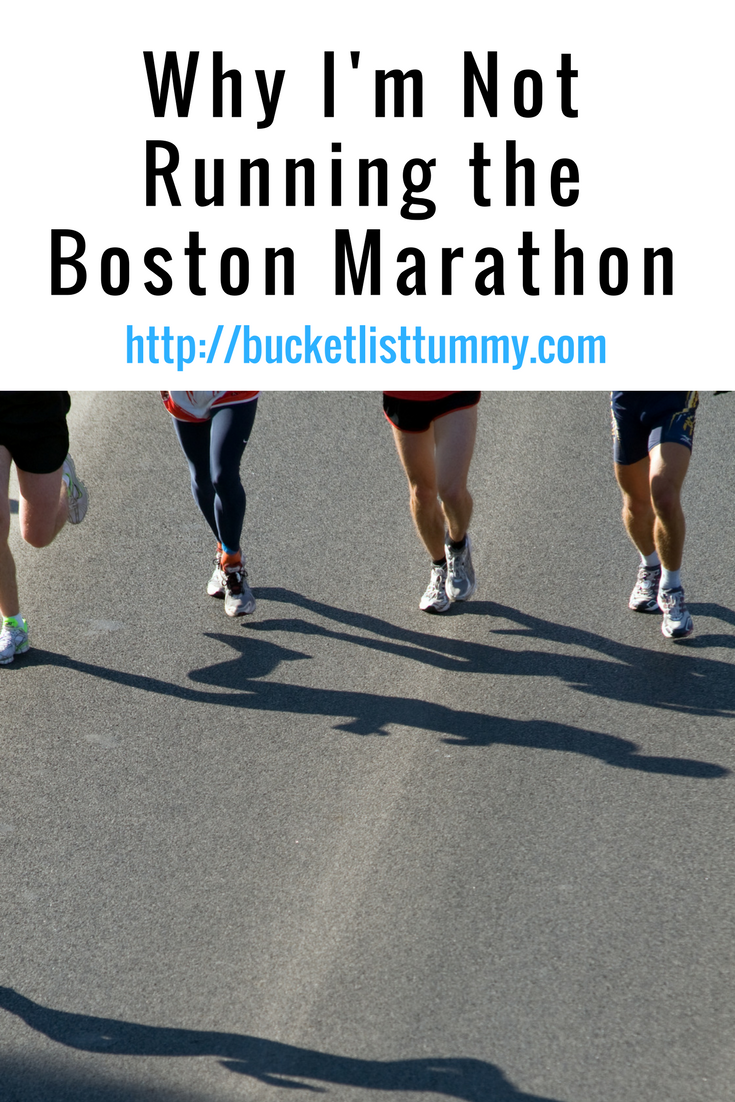 Why I'm Not Running Boston Marathon