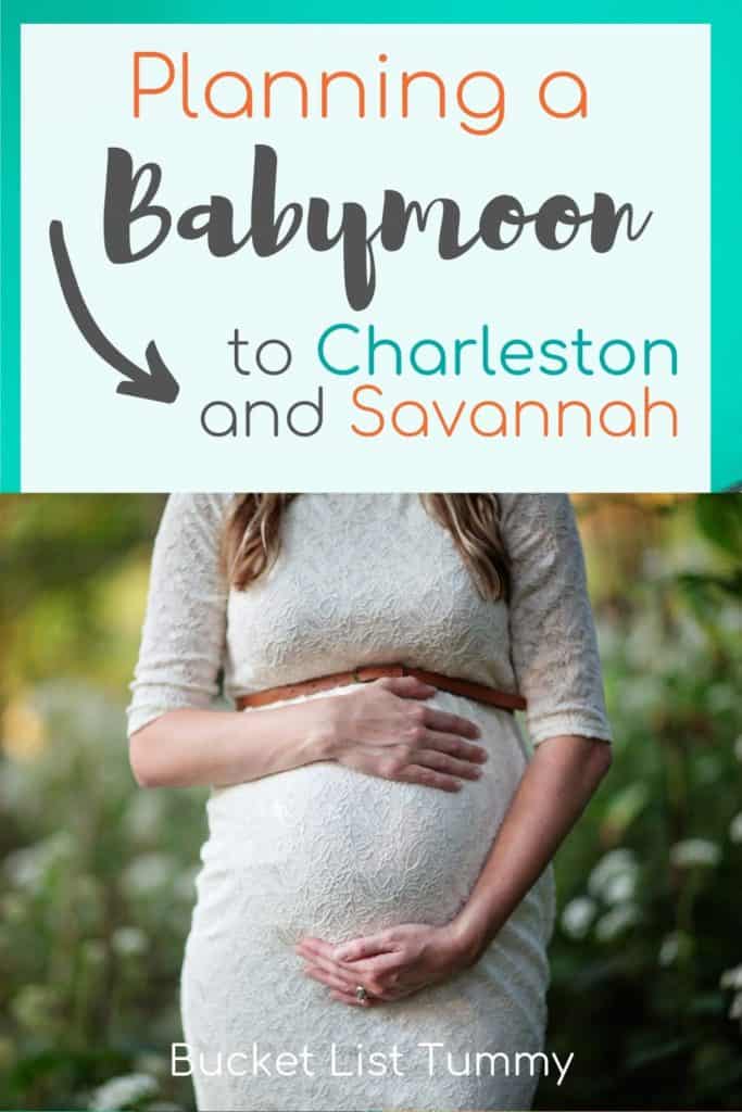 Text overlay for how to plan a babymoon