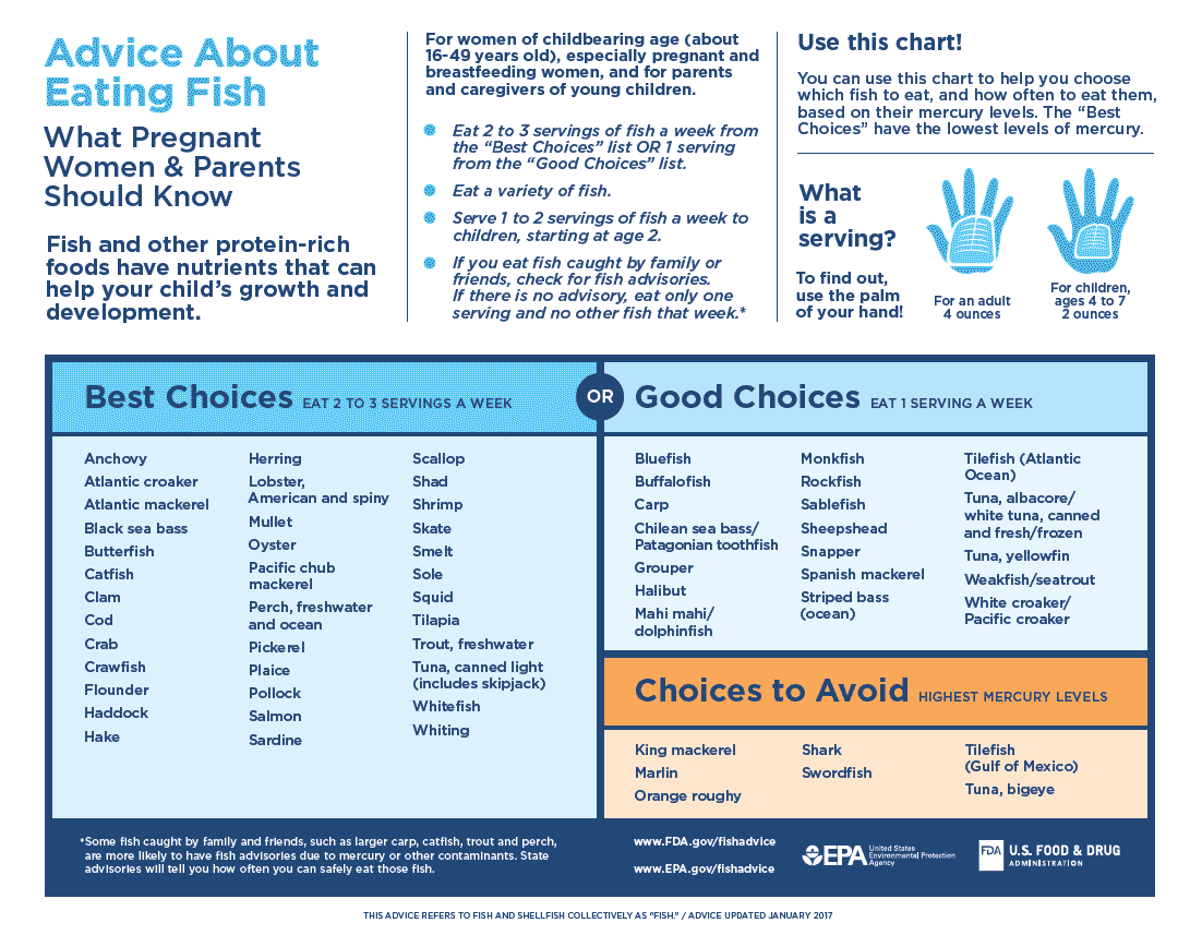 FDA fish chart