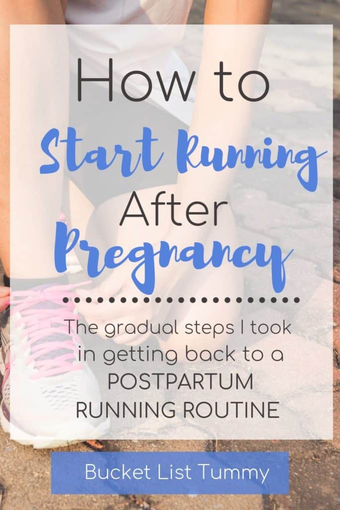 Postpartum Running Text | Bucket List Tummy