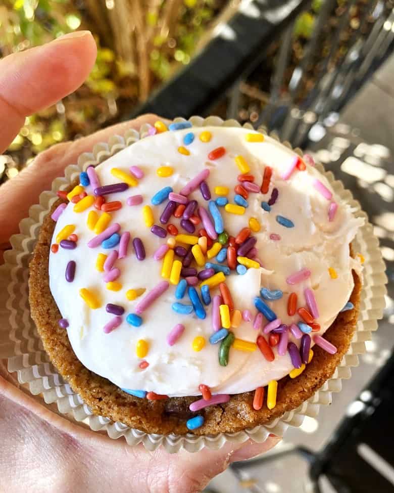 cookie with frosting and sprinkles | Bucket List Tummy