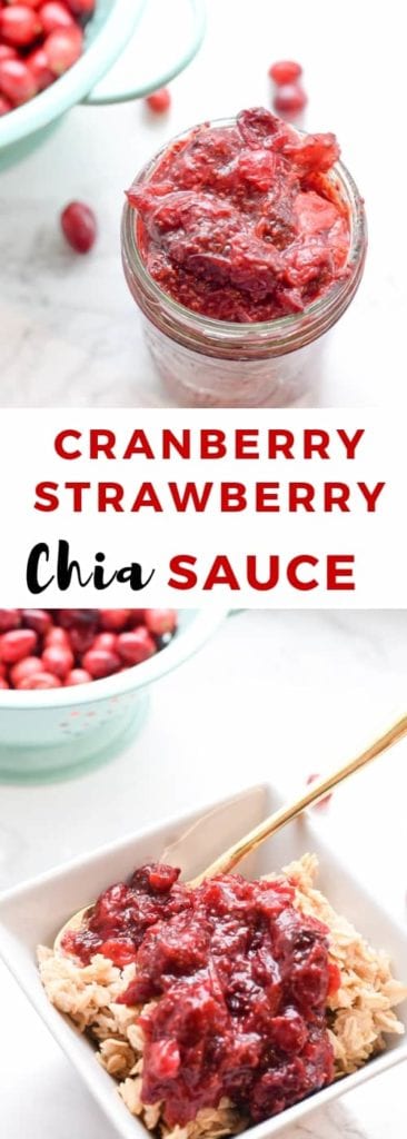 Cranberry Strawberry Chia Sauce | Thanksgiving Side
