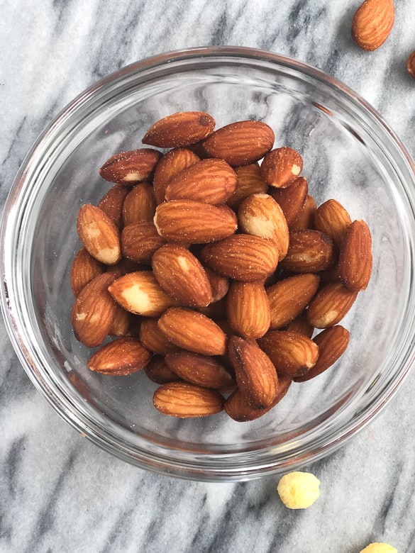 salted almonds for diy trail mix
