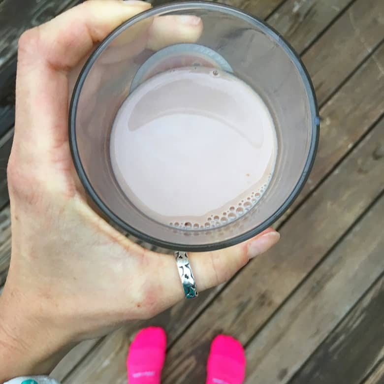 Chocolate milk to refuel a workout