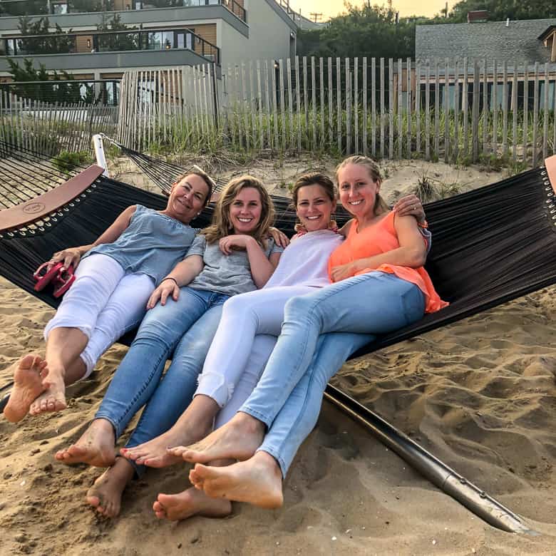Girls on a hammock in Montauk, NY | Girls trip to Montauk
