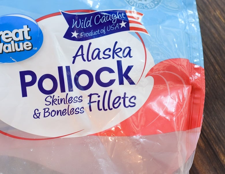Bag of wild caught Alaska pollock fillets