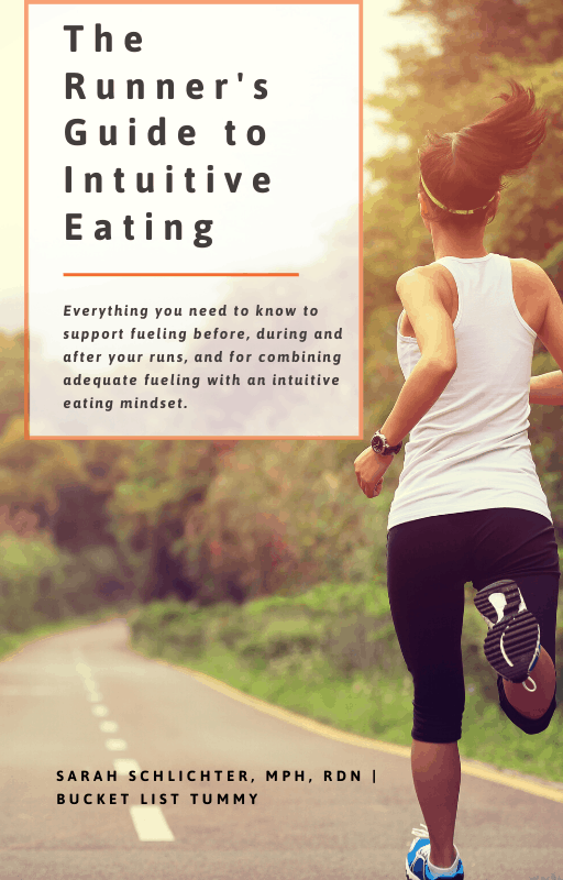 Ebook cover for the Runners Guide to Intuitive Eating
